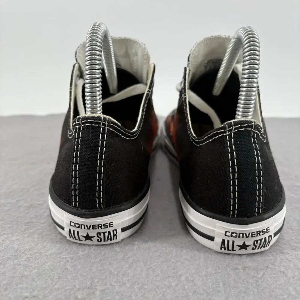 Junior Fire Chuck Taylor Converse All Star Sneaker 651707F Black Orange Size 5